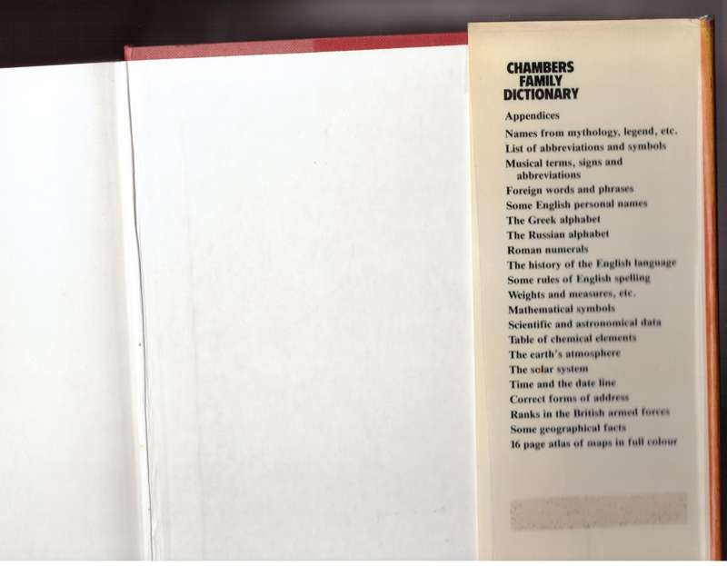 Chambers family dictionary  --  E.M. Kirkpatrick