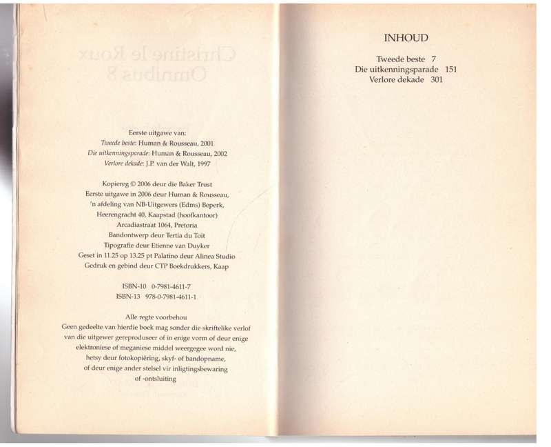 Christine le Roux Omnibus 8