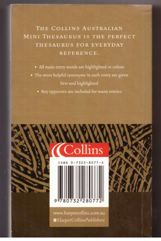 Collins Australian Mini Thesaurus