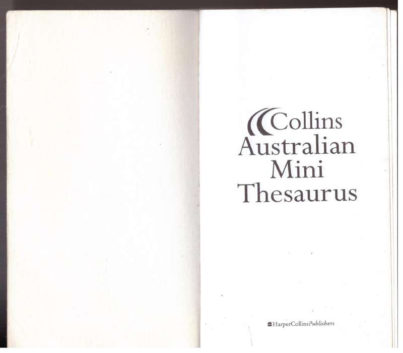 Collins Australian Mini Thesaurus