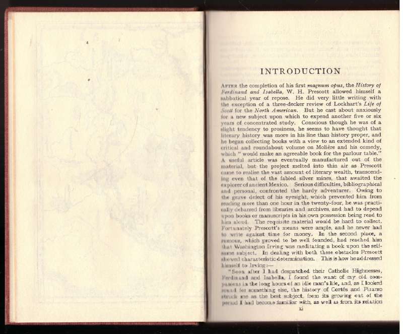 The Conquest of Mexico, Vol. 1  -- W. H. Prescott