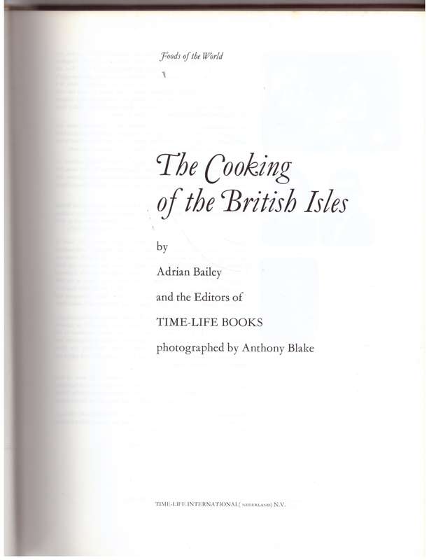 The Cooking of the British Isles  --  Adrian Bailey