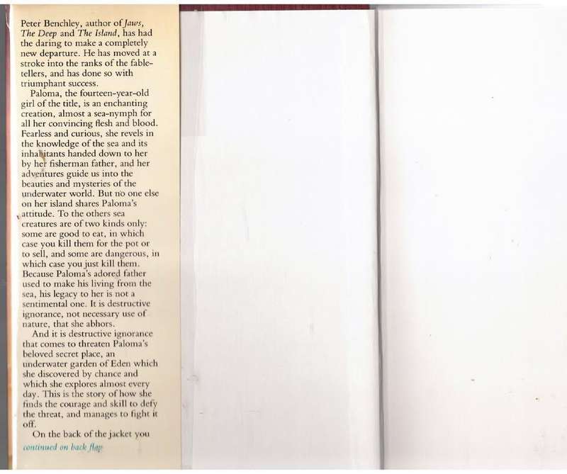 The Girl of the Sea of Cortez: A Novel -- Peter Benchley