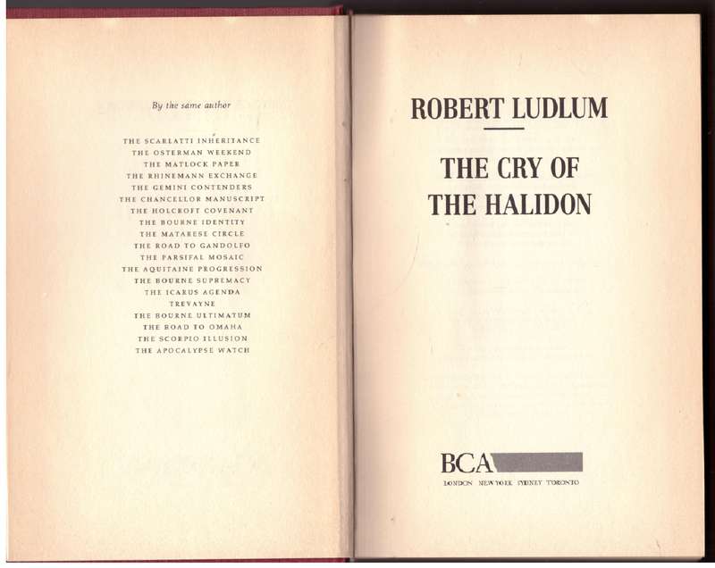 The Cry of the Halidon  --  Robert Ludlum