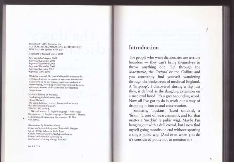 The Dag's Dictionary -- Richard Glover