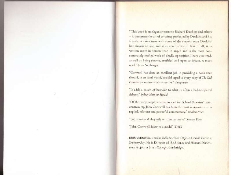 Darwin's Angel : An Angelic Riposte to the God Delusion - John Cornwell