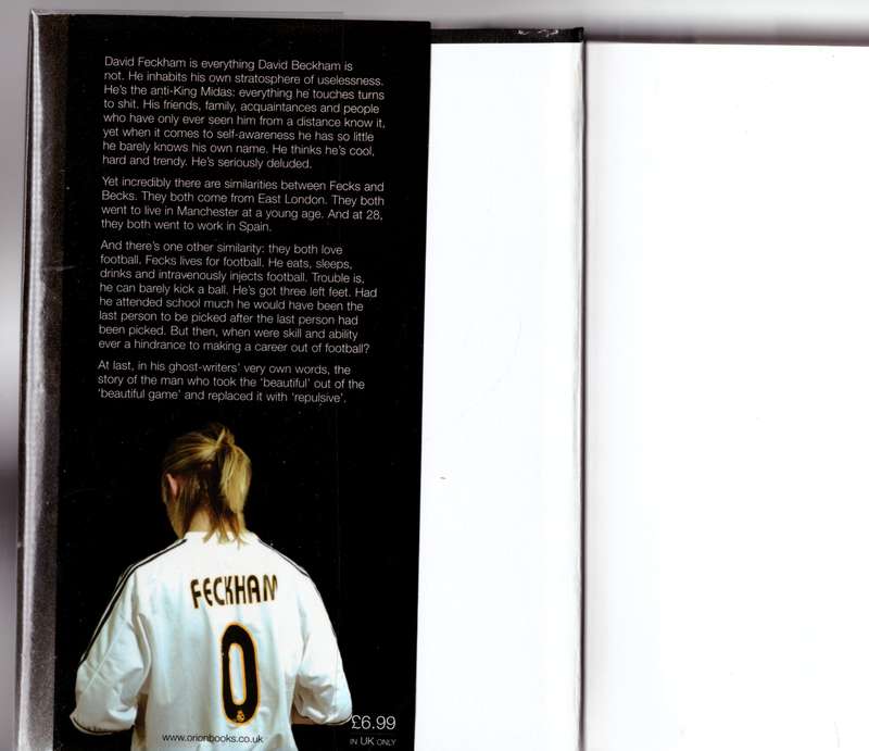 David Feckham: My Back Side  --  Ivor Baddiel, Jonny Zucker