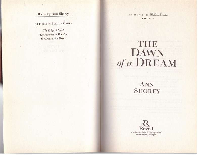 The Dawn of a Dream -- Ann Shorey