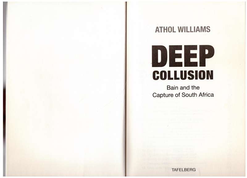 Deep Collusion: Bain and the Capture of South Africa -- Athol Williams
