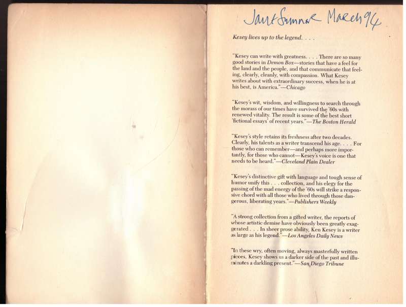 Demon Box - Ken Kesey