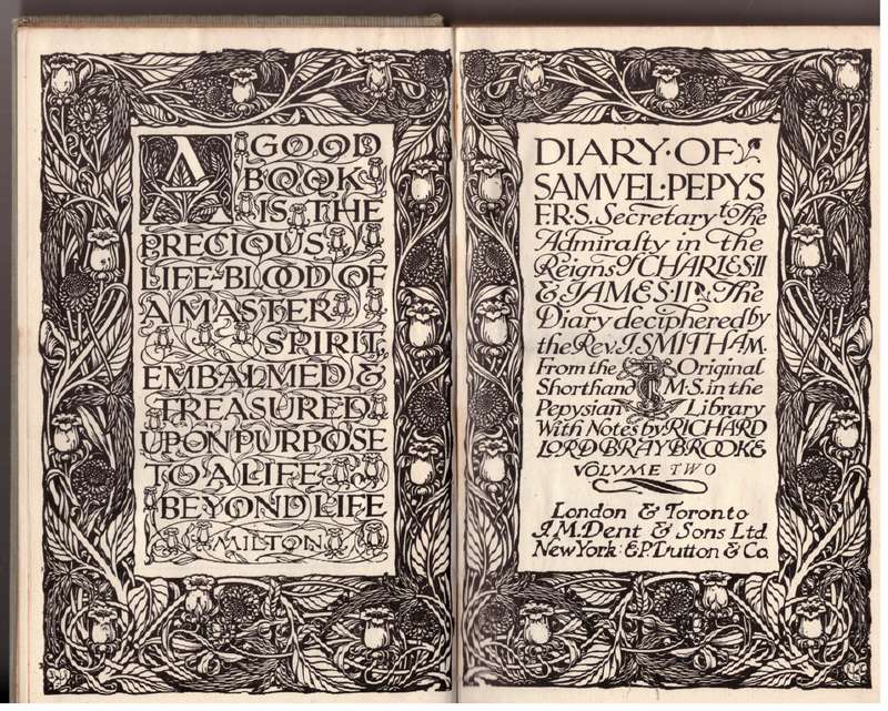 The Diary of Samuel Pepys: In Three Volumes : Volume Two