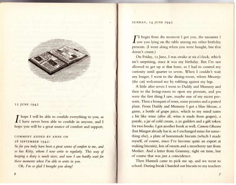 The Diary of a Young Girl --  Anne Frank