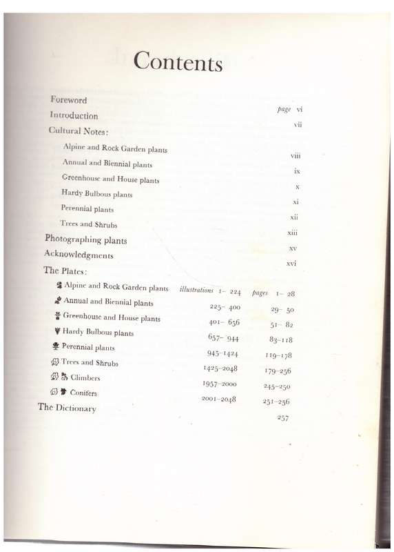 The Dictionary of Garden Plants in Colour with House and Greenhouse Plants --  Roy Hay, Patrick M. S