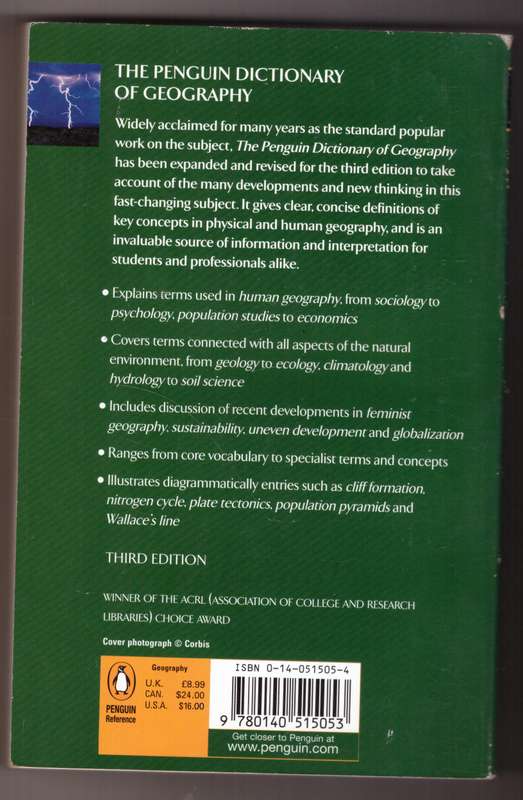 The Penguin Dictionary of Geography -- Audrey N. Clark