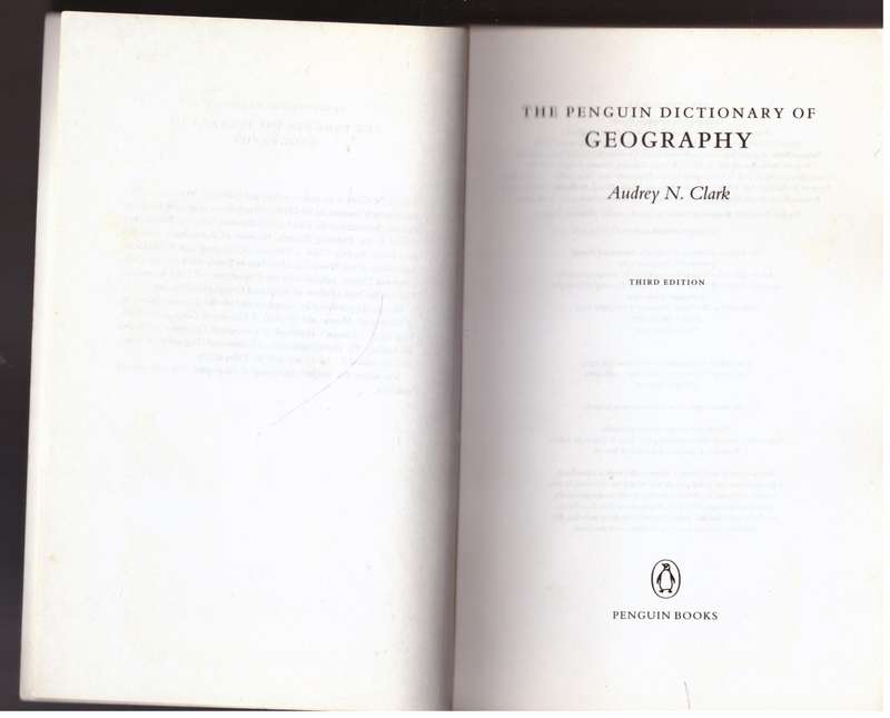 The Penguin Dictionary of Geography -- Audrey N. Clark
