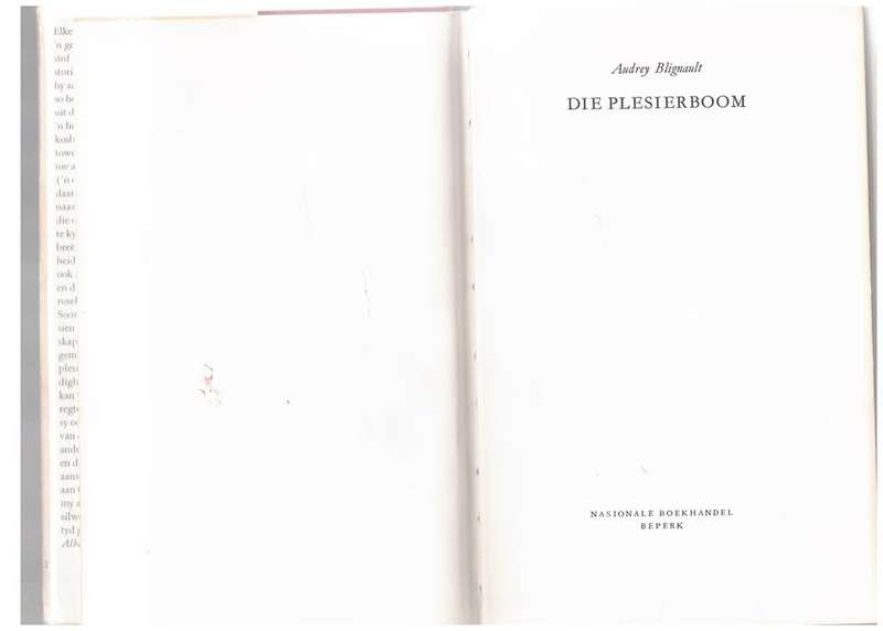 Die Plesierboom -- Audrey Blignault