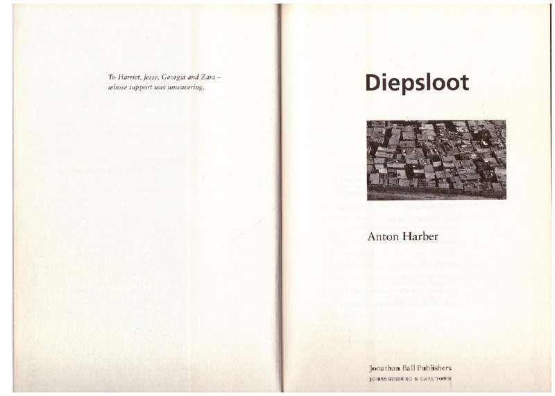 Diepsloot  Anton Harber