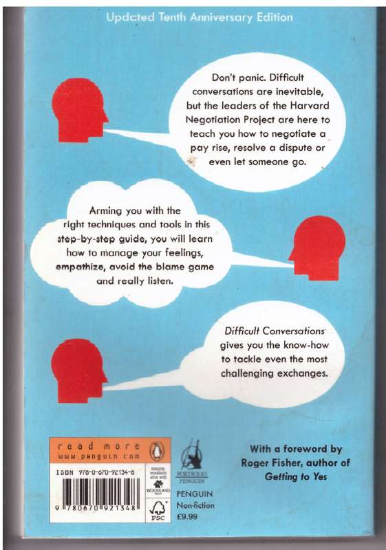 Difficult Conversations - Bruce Patton, Douglas Stone, Sheila Heen
