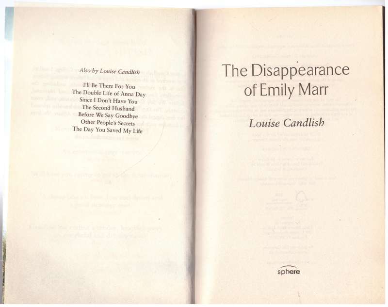 The Disappearance of Emily Marr -- Louise Candlish