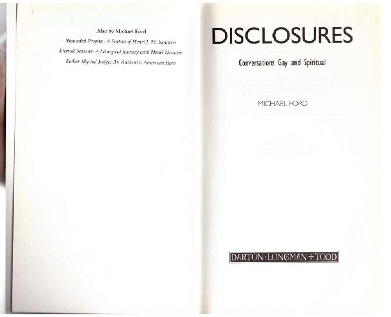 Disclosures: Conversations Gay and Spiritual - Michael Ford