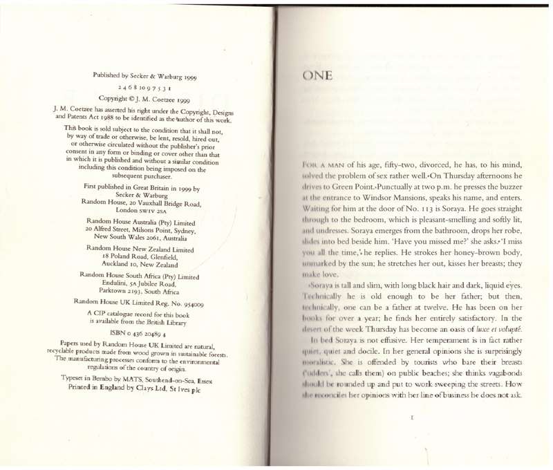 Disgrace - J. M. Coetzee