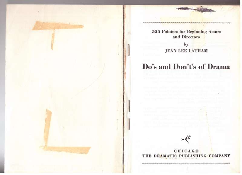 Do's and Don'ts of Drama - Jean Lee Latham