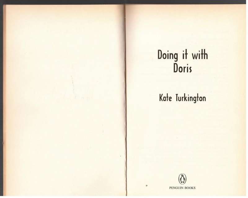 Doing It with Doris -- Kate Turkington * SIGNED *