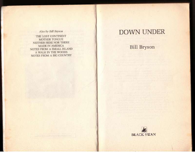 Down Under - Bill Bryson