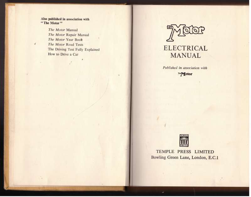 "The Motor" Electrical Manual