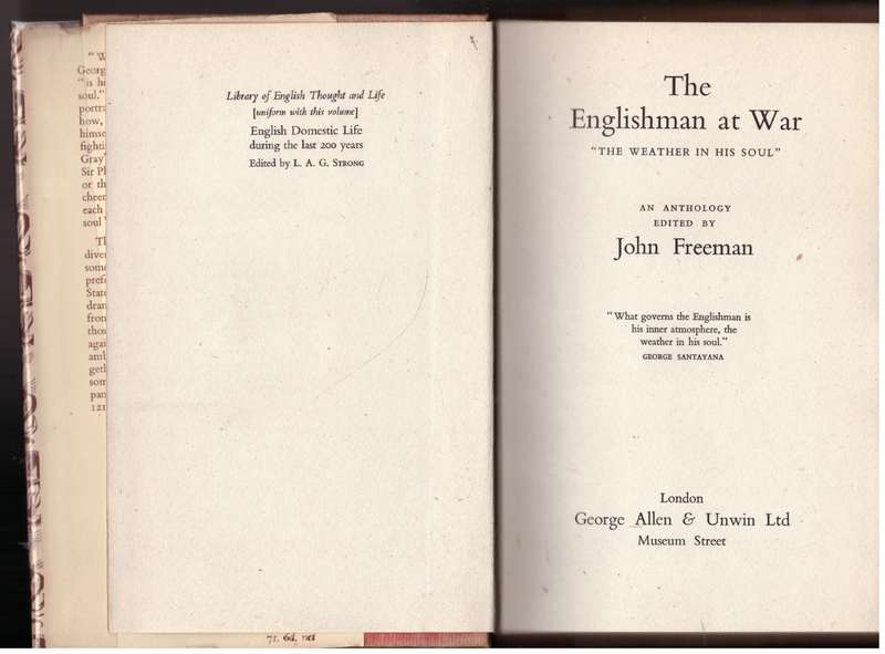 The Englishman at War: An Anthology  -- John Freeman [Editor]