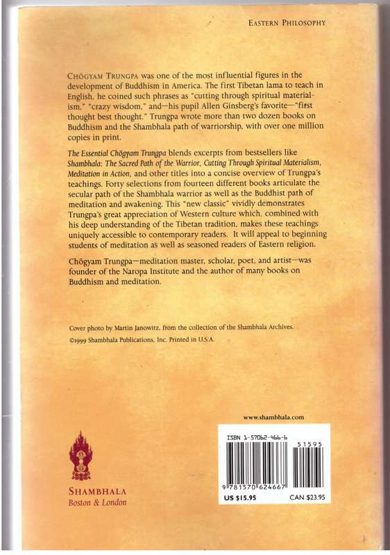 The Essential Chogyam Trungpa  - Carolyn Rose Gimian [Editor]