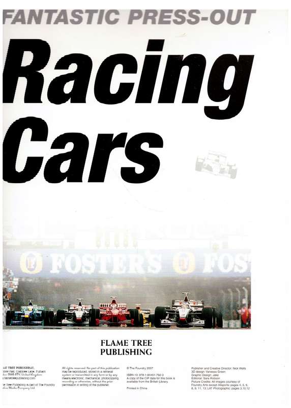 Fantastic Press-Out Racing Cars