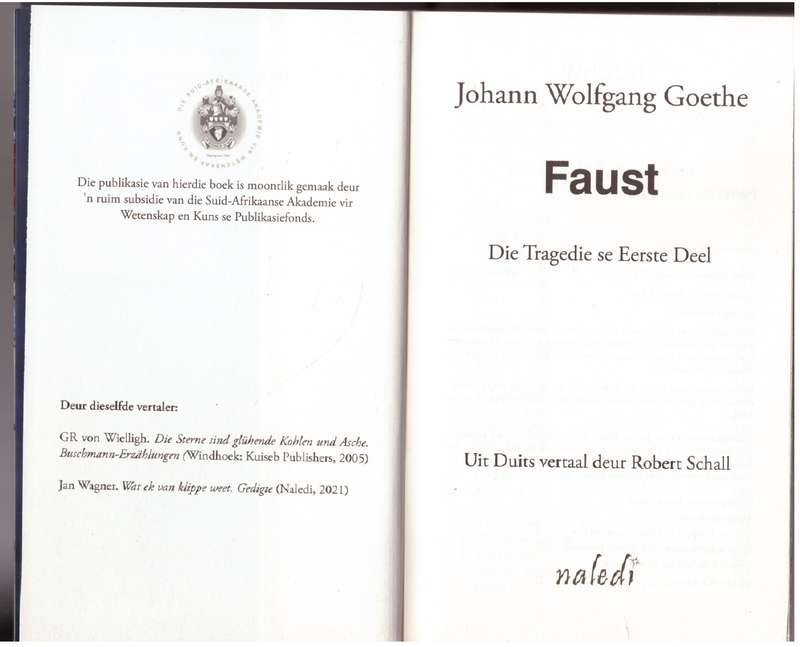 Faust -- Johann Wolfgang von Goethe