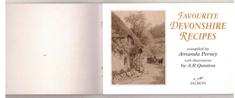 Favourite Devonshire Recipes  --  Amanda Persey [Compiler]