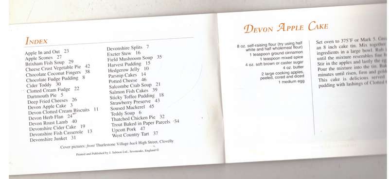 Favourite Devonshire Recipes  --  Amanda Persey [Compiler]