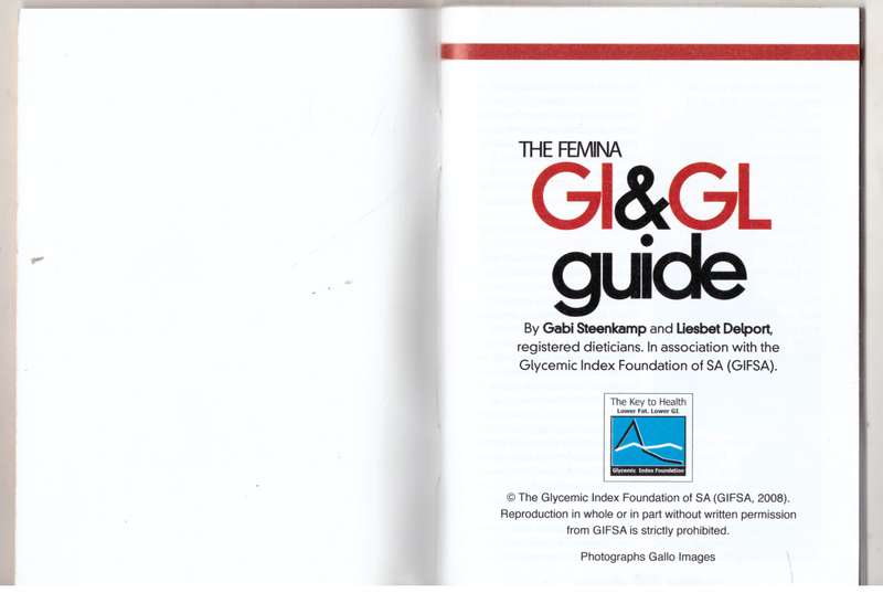 The Femina GI and GL guide  --  Gabi Steenkamp, Liesbet Delport