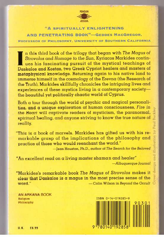 Fire in the Heart: Healers,Sages And Mystics -- Kyriacos C. Markides
