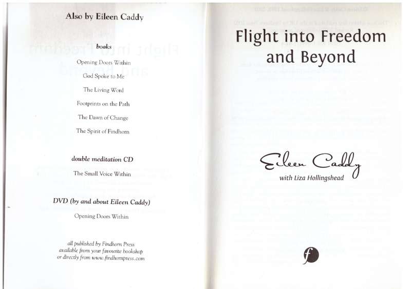 Flight into Freedom and Beyond  - Eileen Caddy