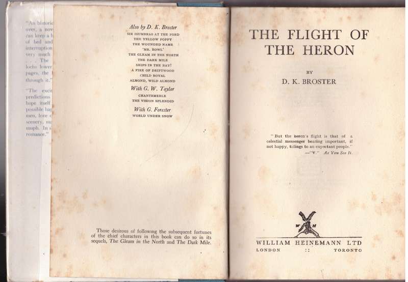 The Flight of the Heron (Jacobite #1) -- D. K. Broster