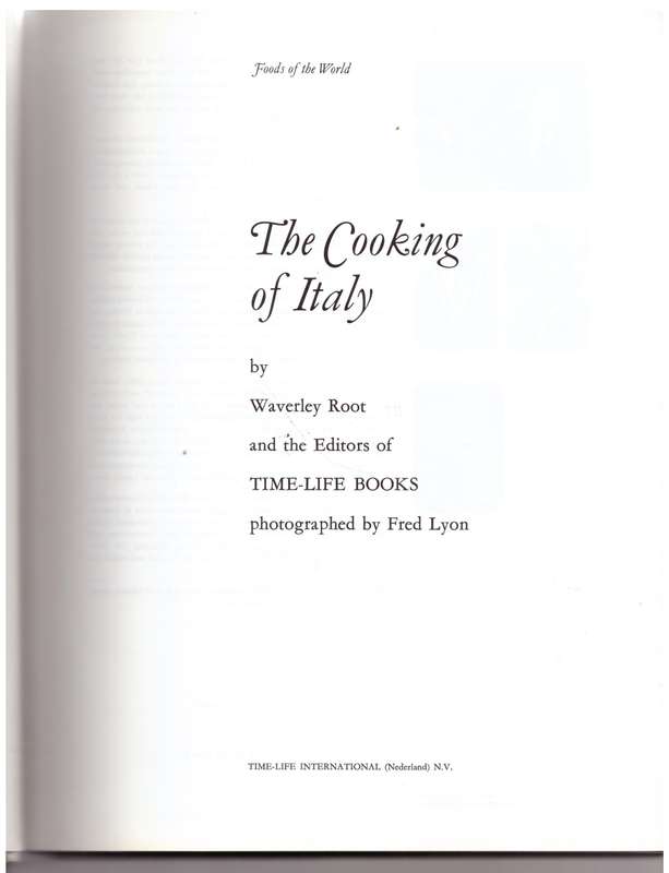 The Cooking of Italy -- Waverley Root