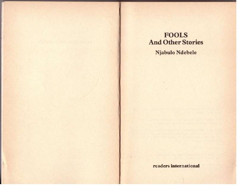 Fools and Other Stories -- Njabulo Ndebele