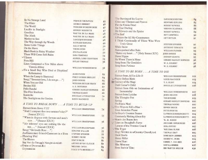 For all seasons: An anthology of English poetry  --  F. C. H. Rumboll,  J. B. Gardener [Editors]