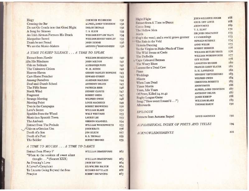 For all seasons: An anthology of English poetry  --  F. C. H. Rumboll,  J. B. Gardener [Editors]