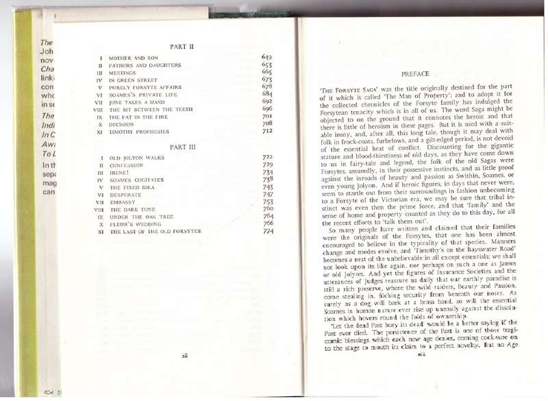 The Forsyte Saga  --  John Galsworthy