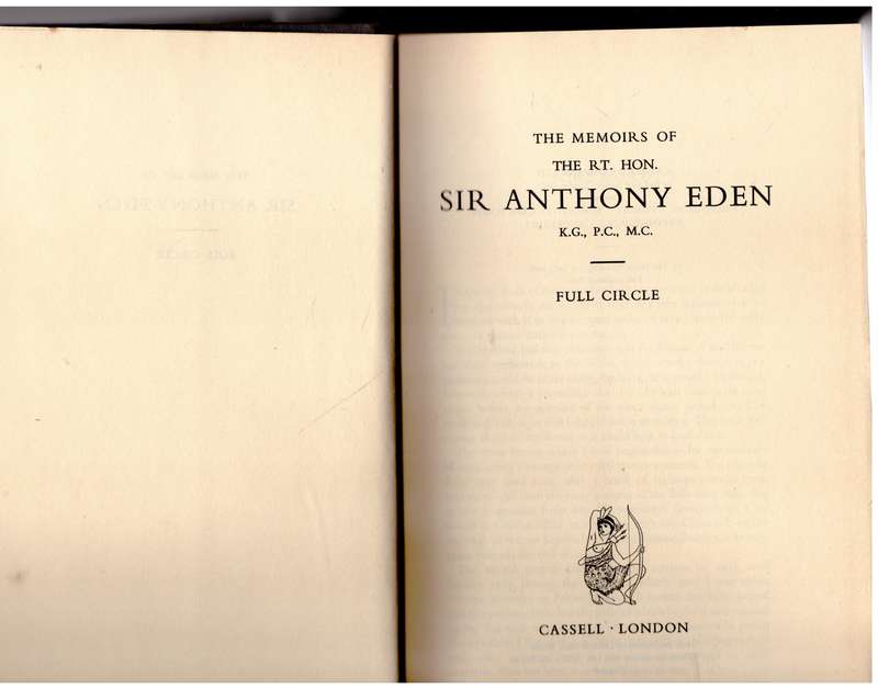 Full Circle: The Memoirs of Anthony Eden