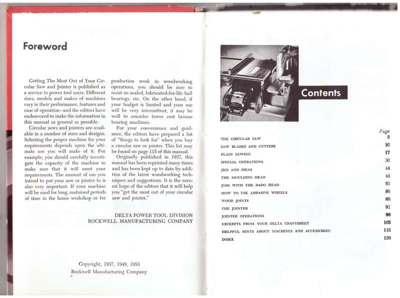 Getting the Most Out of Your Circular Saw & Jointer  --  Rockwell Manufacturing Company