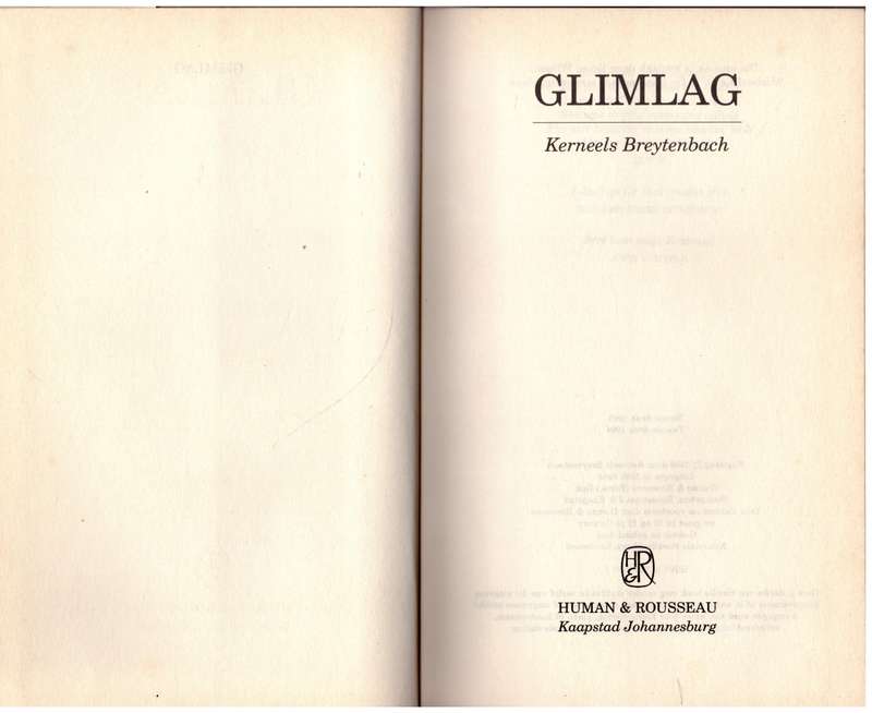 Glimlag  --   Kerneels Breytenbach