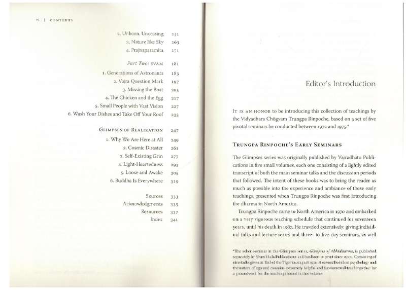 Glimpses of the Profound: Four Short Works -- Chogyam Trungpa