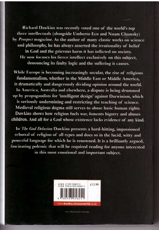 The God Delusion  --  Richard Dawkins