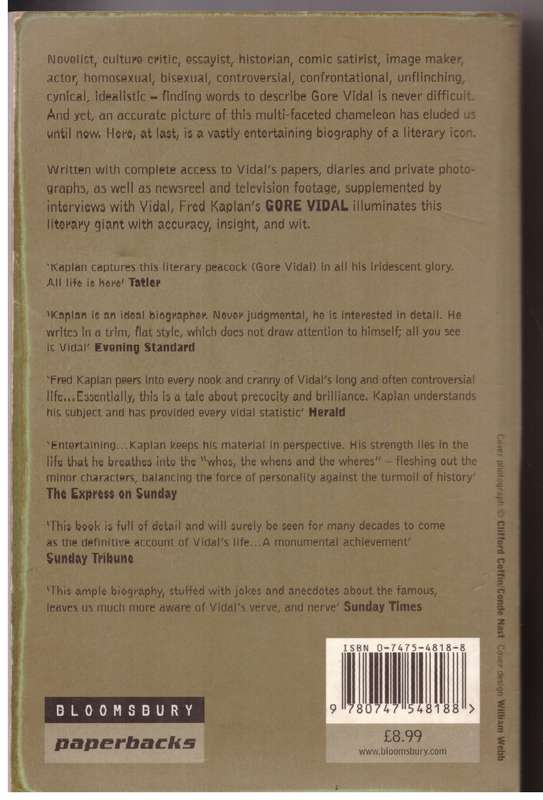 Gore Vidal: A Biography -- Fred Kaplan